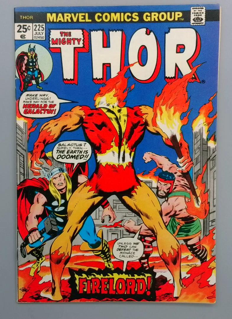 Thor #225, VF 1st Firelord Appearance, Marvel Comics Group, 1977  JR1