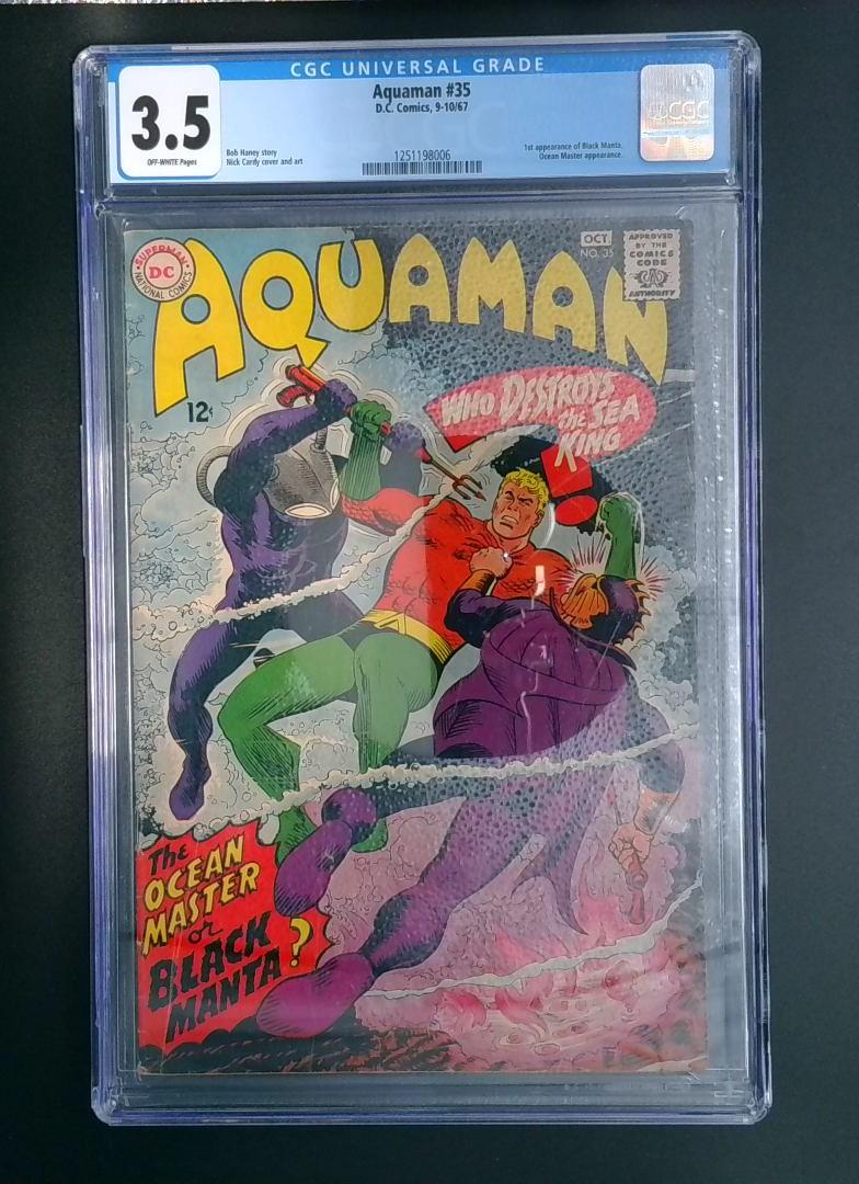 Aquaman #35, 1st Appearance of Black Manta, CGC 3.5 DC Comics, 1967 JR1