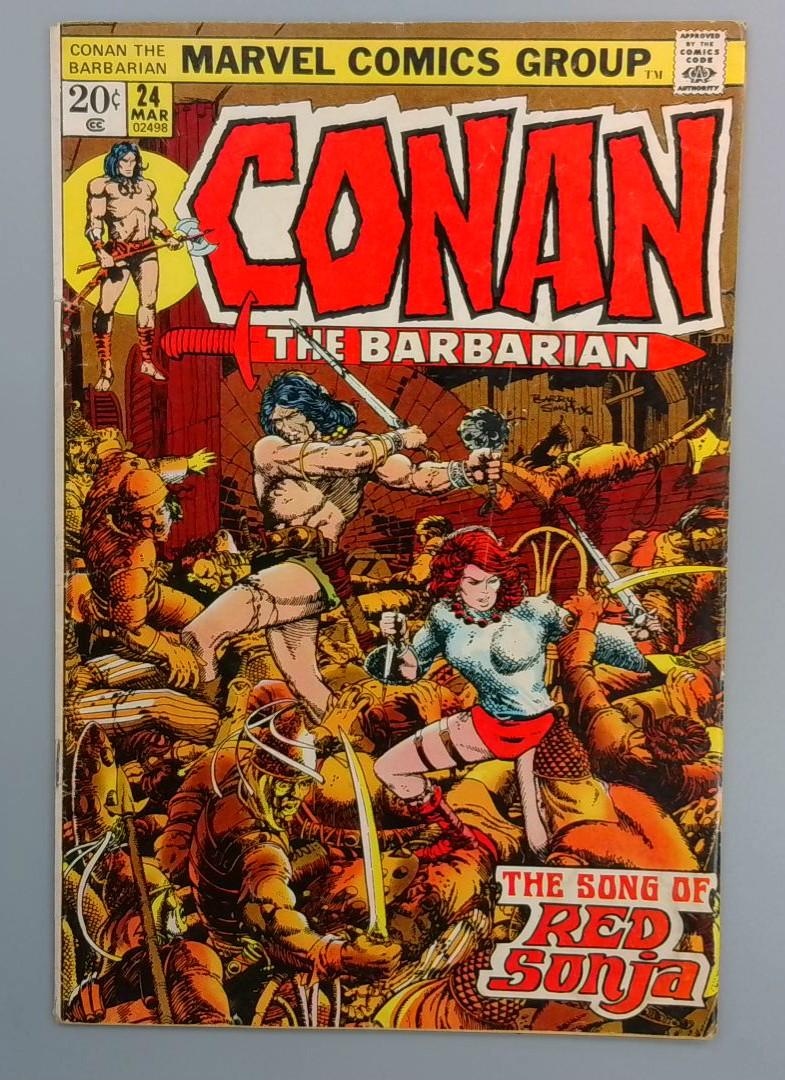 Conan the Barbarian #24, FN+ 1st Red Sonja (Full) Marvel Comics, 1973 JR1