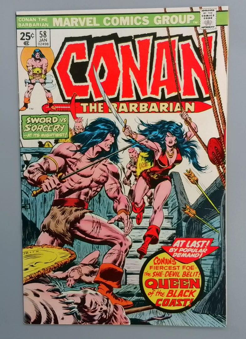 Conan the Barbarian #58, NM- 1st Belit Marvel Comics 1976 JR1