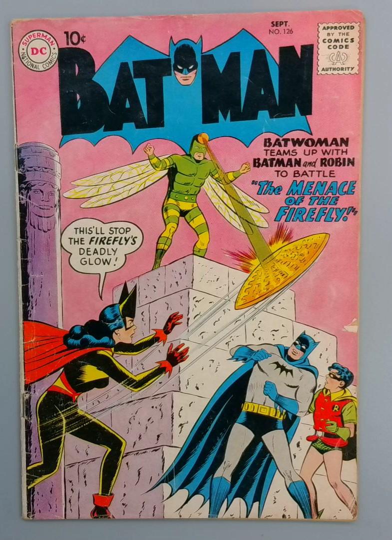 Batman #126, VG 1st Firefly, DC Comics, September 1959 JR1