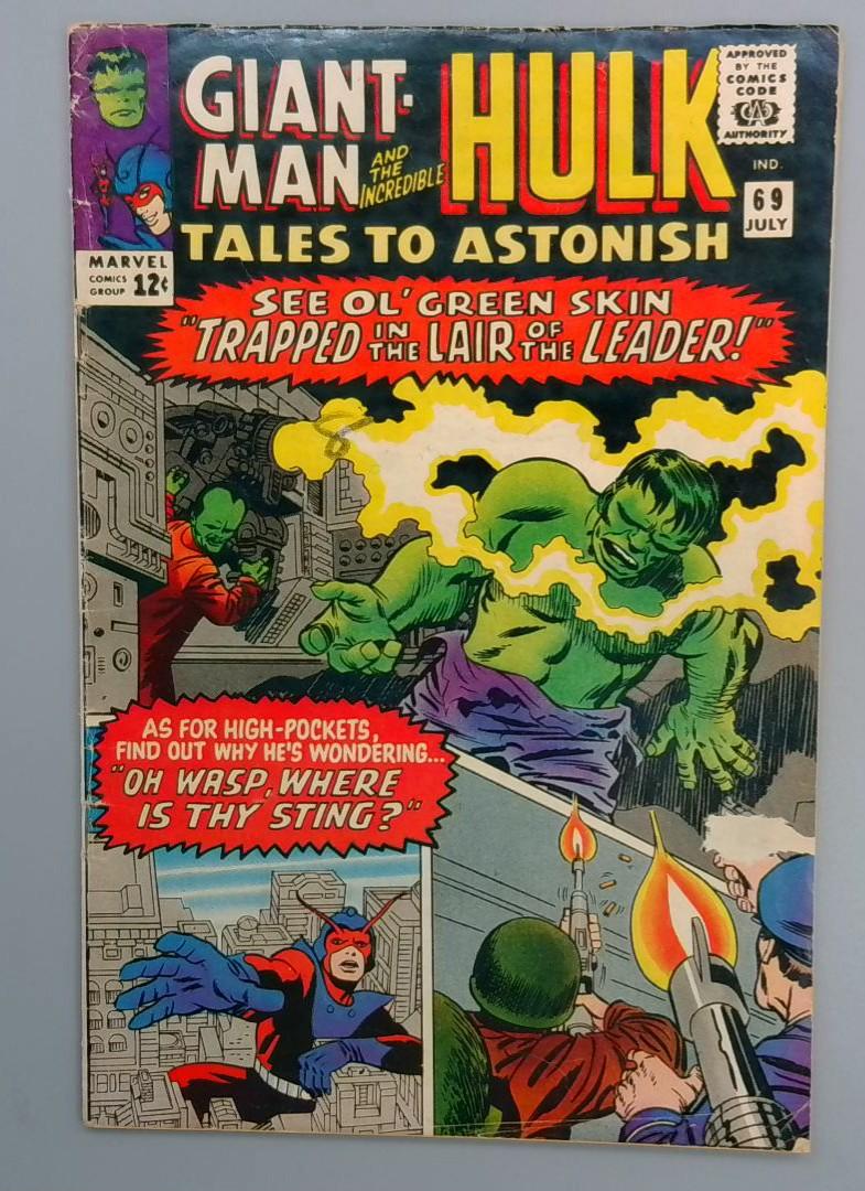 Tales to Astonish #69, VG+ Giant-Man and Hulk, Marvel Comics, July 1965 JR1