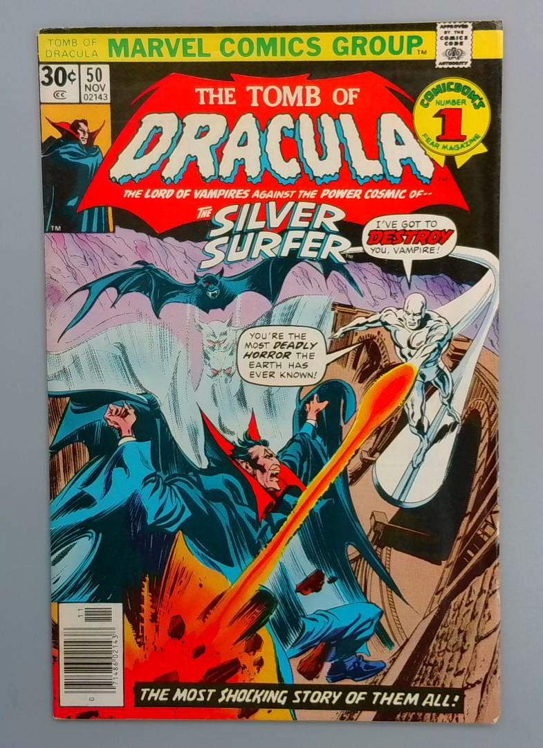 Tomb of Dracula #50, VG+ Silver Surfer Appearance, Marvel Comics, 1976 JR1