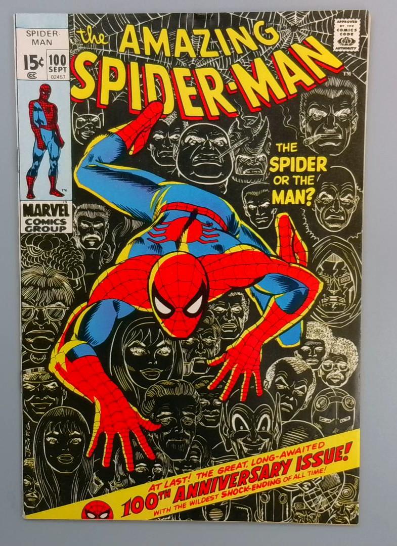 Amazing Spider-Man #100, VG/FN Anniversary Issue, Marvel Comics, 1971 JR1