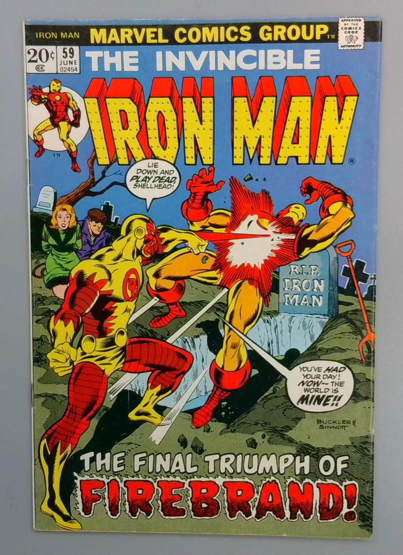 Iron Man #59, FN 1st Roxanne Gilbert, Marvel Comics, 1973 JR1