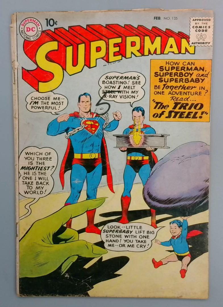 Superman #135, VG- DC Comics, February 1960 JR1