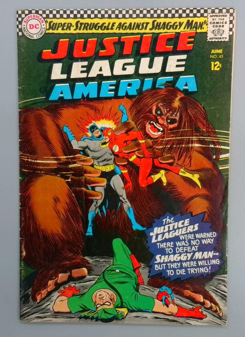 Justice League America #45, VG 1st Shaggy Man DC Comics, June 1966 JR1