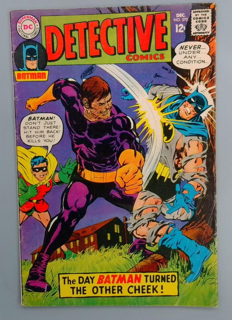 Detective Comics #370, VG+ 1st Neal Adam's Batman, DC Comics, 1967 JR1