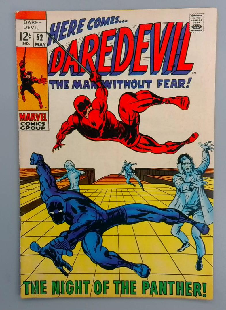 Daredevil #52, VG/FN Black Panther Marvel Comics, 1969 JR1