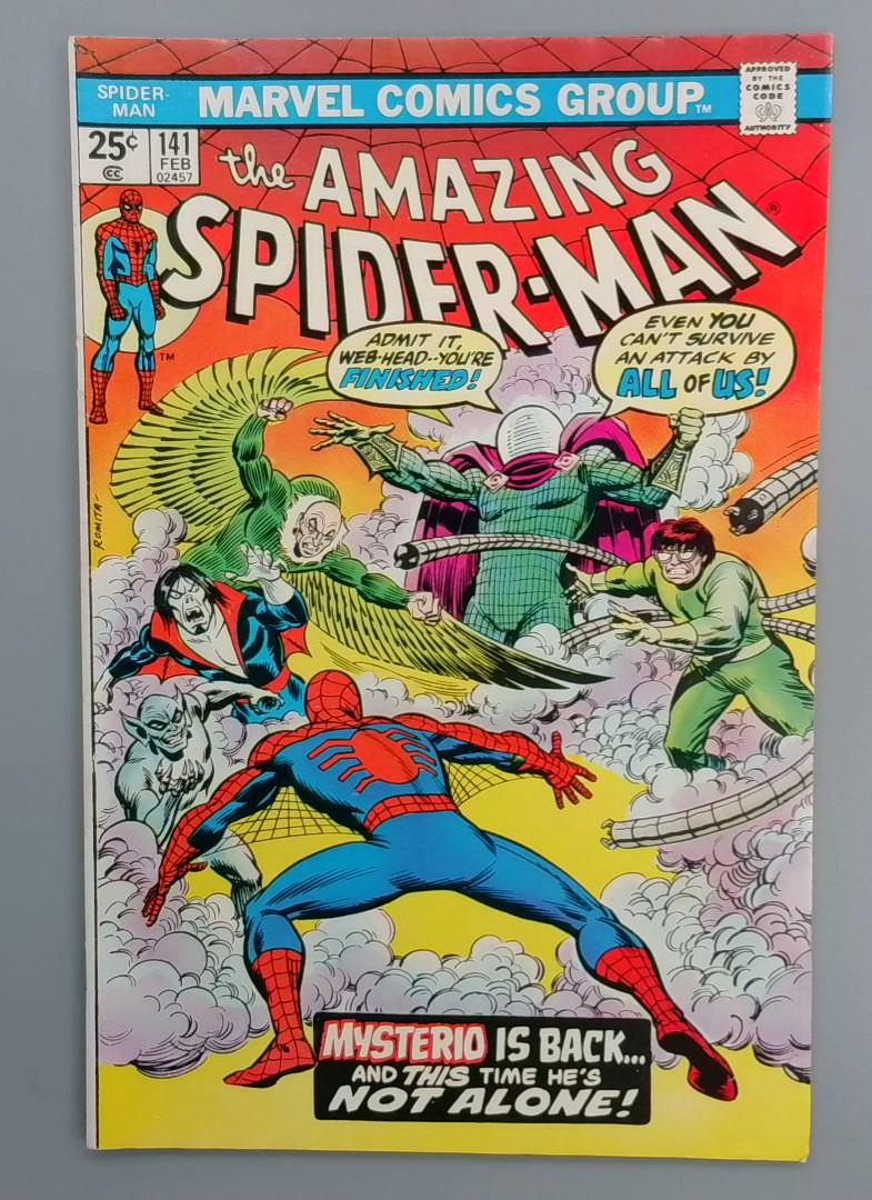 Amazing Spider-Man #141, FN+ 1st Mysterio II, Marvel Comics, 1974 JR1