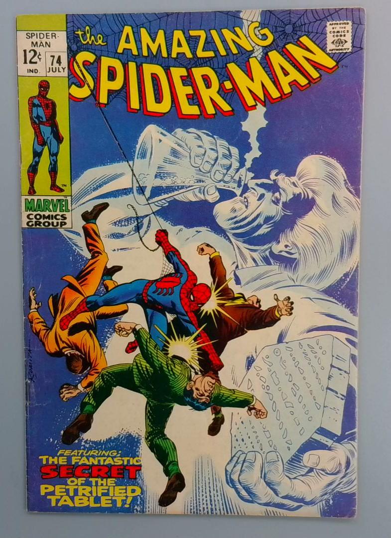 Amazing Spider-Man #74, VG Silvermaine Marvel Comics, 1969 JR1