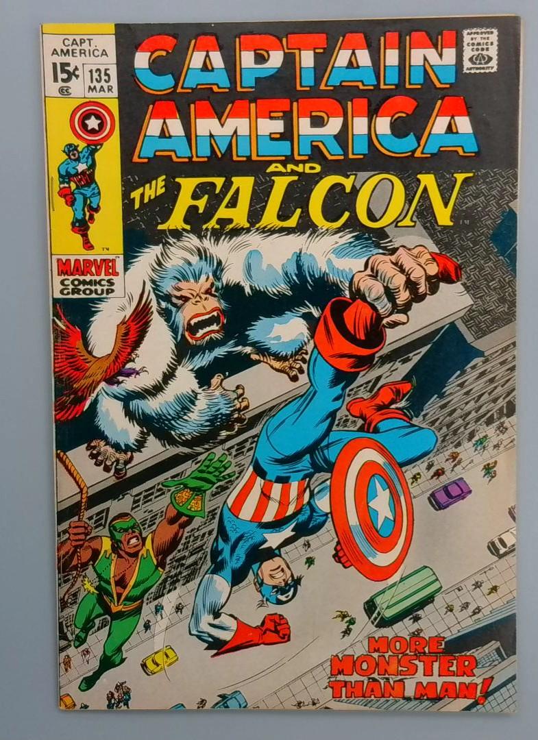 Captain America #135, Piece Missing from 1 page, Marvel Comics, 1971 JR1