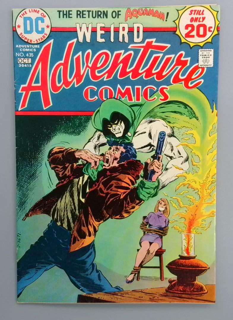 Adventure Comics #435, FN+ The Return of Aquaman, DC Comics, 1974 JR1