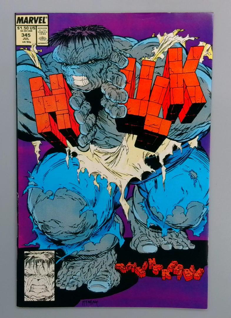Incredible Hulk #345, VF+ MCFarlane Classic! Marvel Comics, 1988 JR1