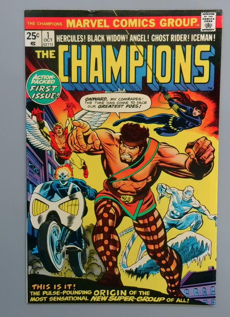 Champions #1, VF+ Origin Issue, Marvel Comics Group, October 1975 JR1