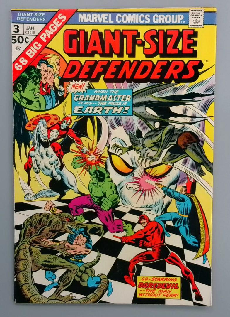 Giant-Size Defenders #3, FN+ 1st Korvac, Marvel Comics, January 1975 JR1