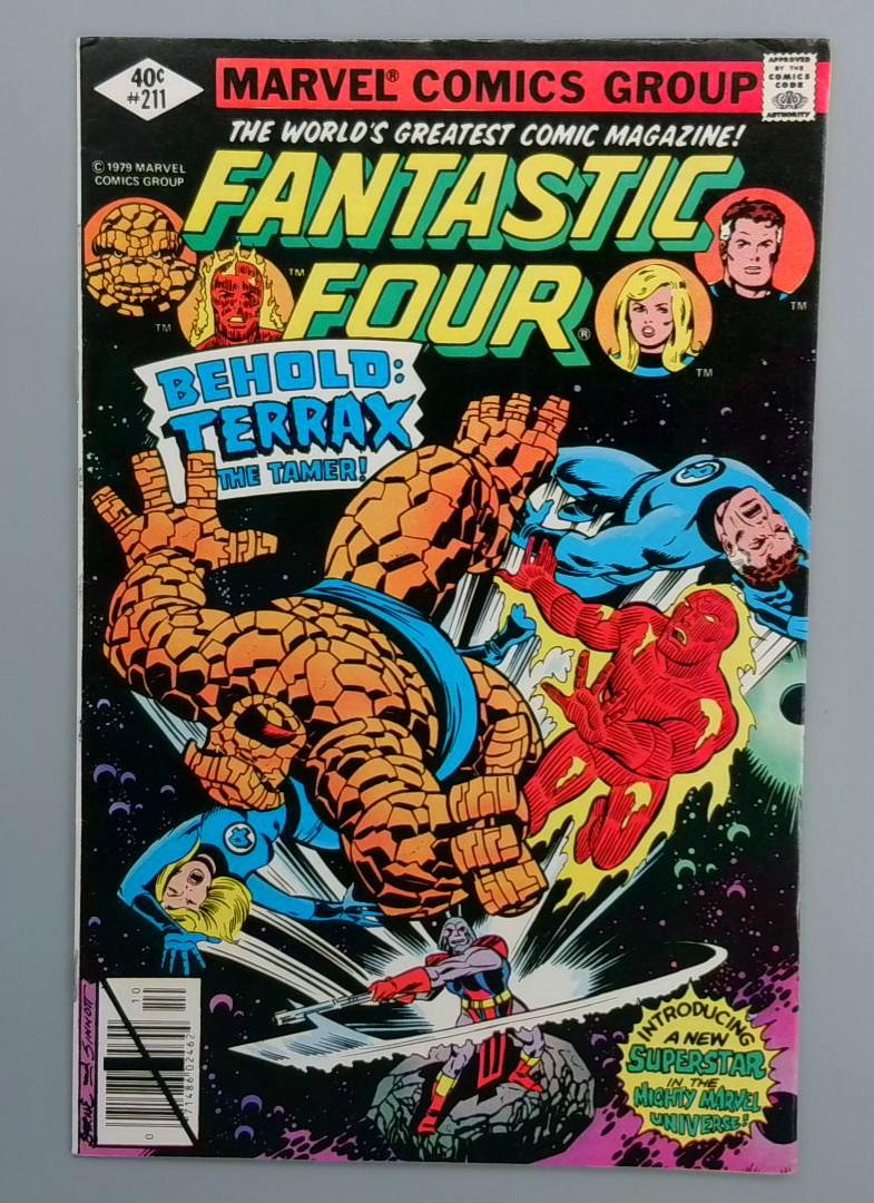 Fantastic Four #211, FN+ 1st Terrax the Tamer, Marvel Comics, 1979 JR1