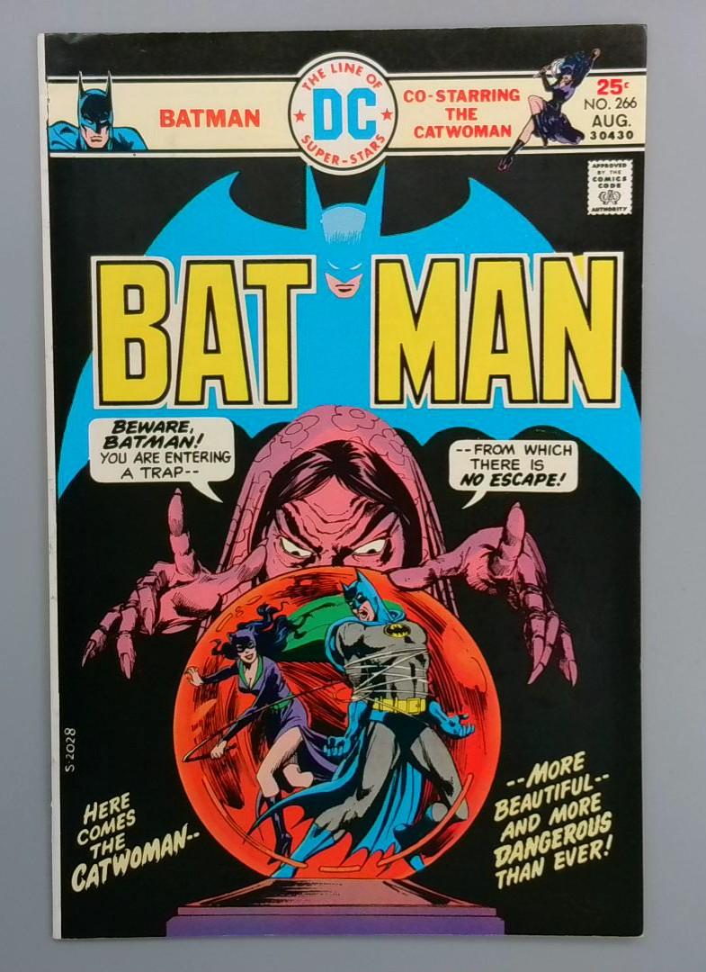 Batman #266, VF Co-Starring Catwoman, DC Comics, August 1975 JR1