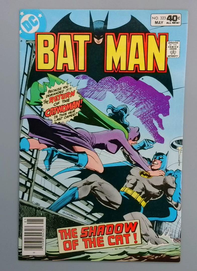 Batman #323, VF/NM Catwoman, 2nd Tim Fox, DC Comics, May 1980 JR1