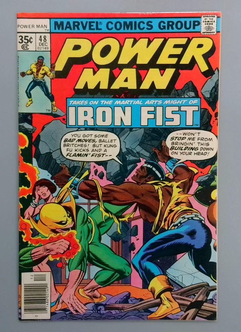 Power Man #48, NM- 1st Iron Fist Team-Up, Marvel Comics, 1977 JR1