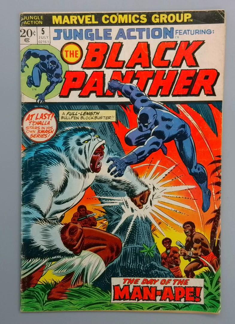 Jungle Action #5, VG/FN 1st Black Panther Solo Series  Marvel Comics, 1973 JR1