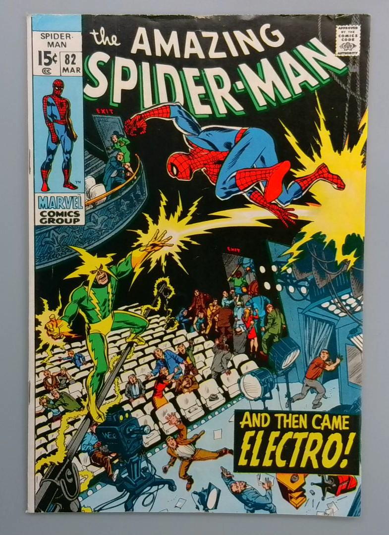 Amazing Spider-Man #82 VG Electro!, Subscription Crease Marvel, 1970 JR1