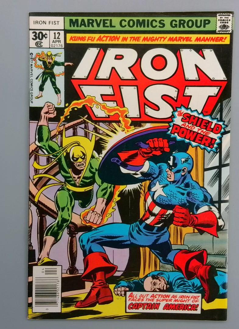 Iron Fist #12, VF/NM Captain Amaerica Marvel Comics Group, 1976 JR1