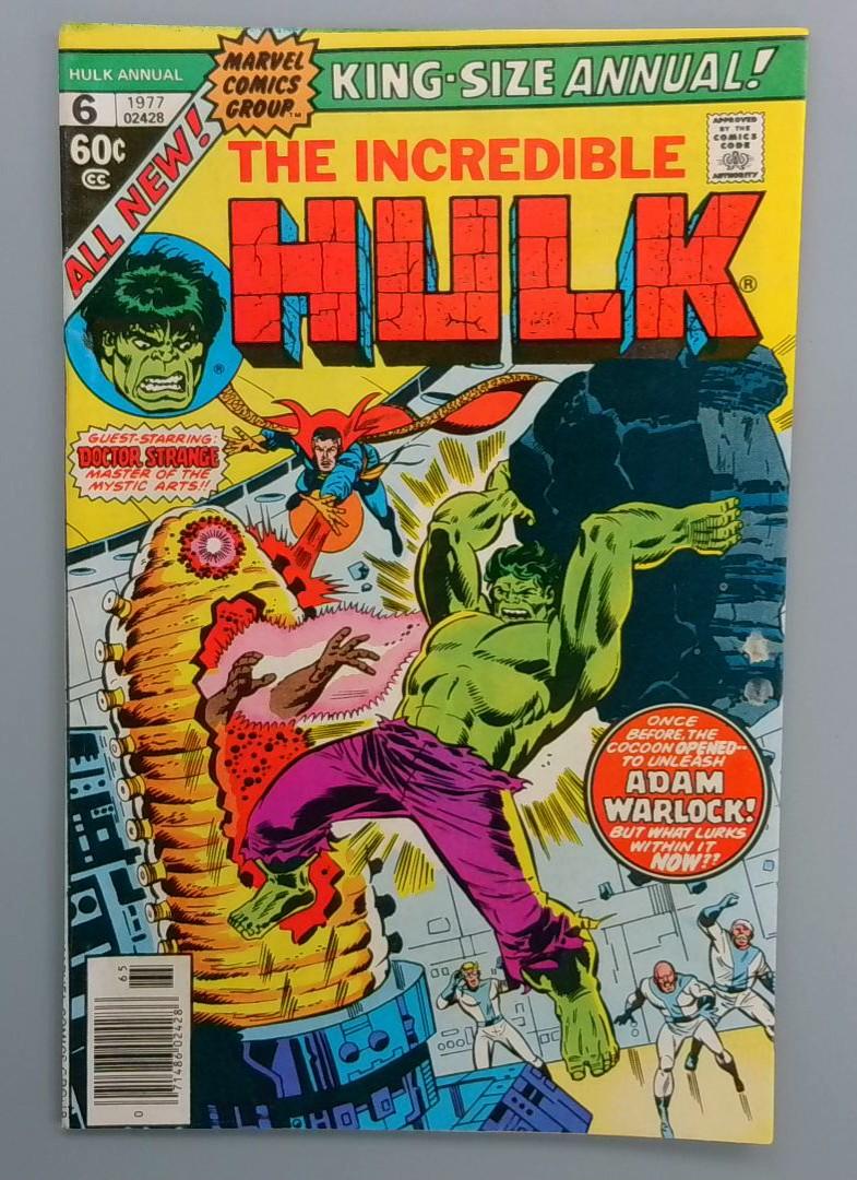 Incredible Hulk Annual #6, FN/VF 1st Paragon, Marvel Comics, 1977 JR1