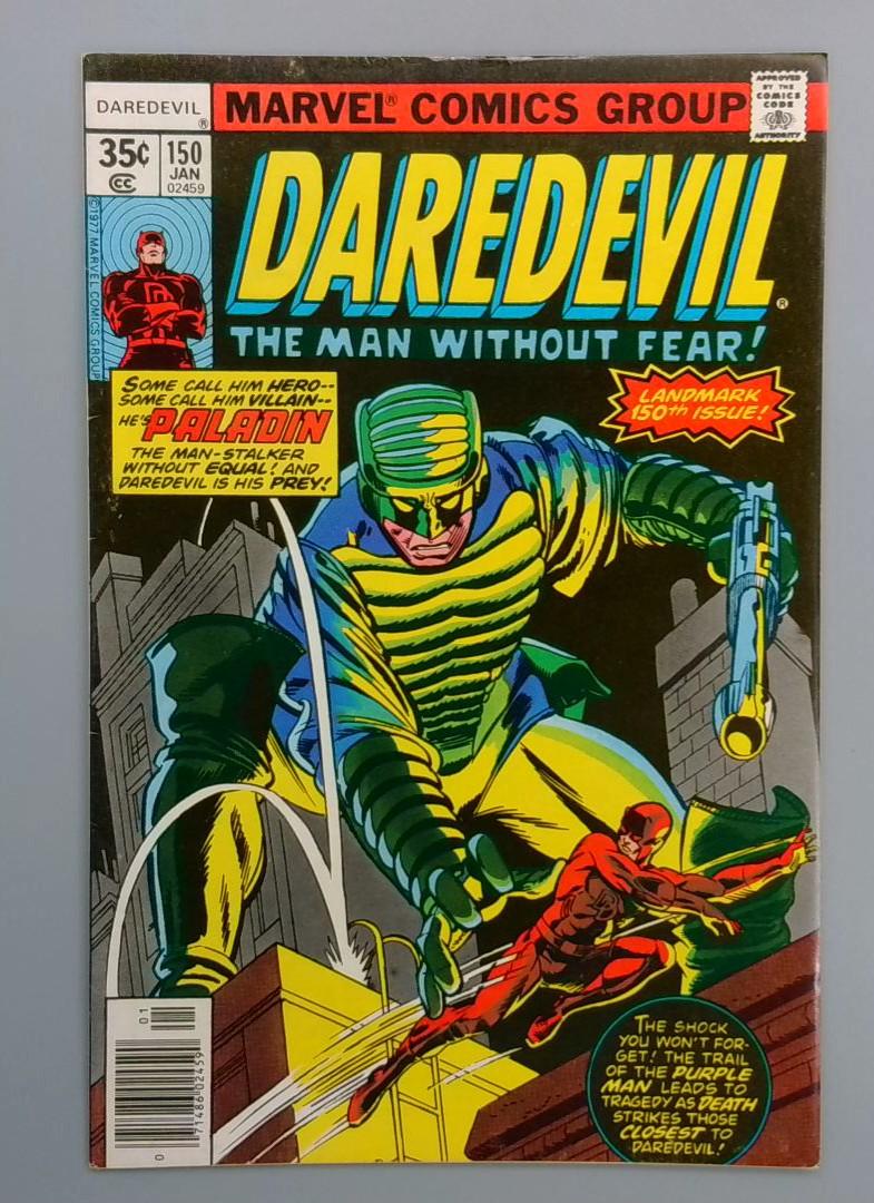 Daredevil #150, VF+ 1st Paladin, Marvel Comics Group, January 1979 JR1