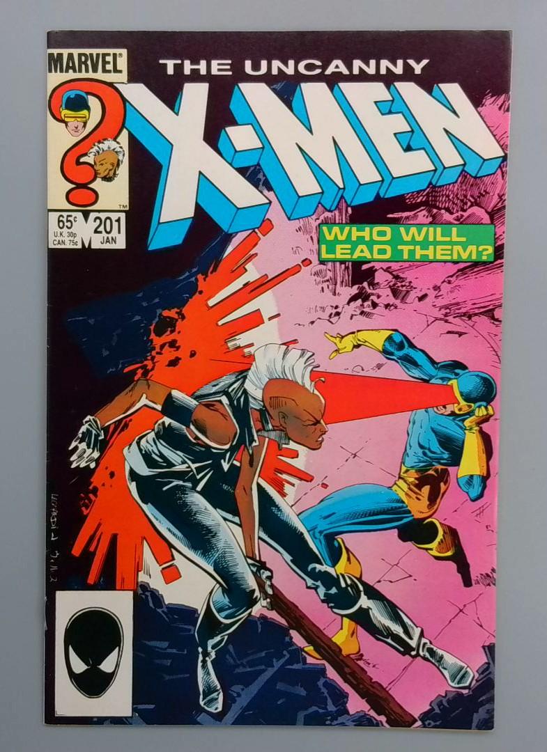 Uncanny X-Men #201, NM 1st Baby Nate (Cable) Marvel Comics, 1986 JR1