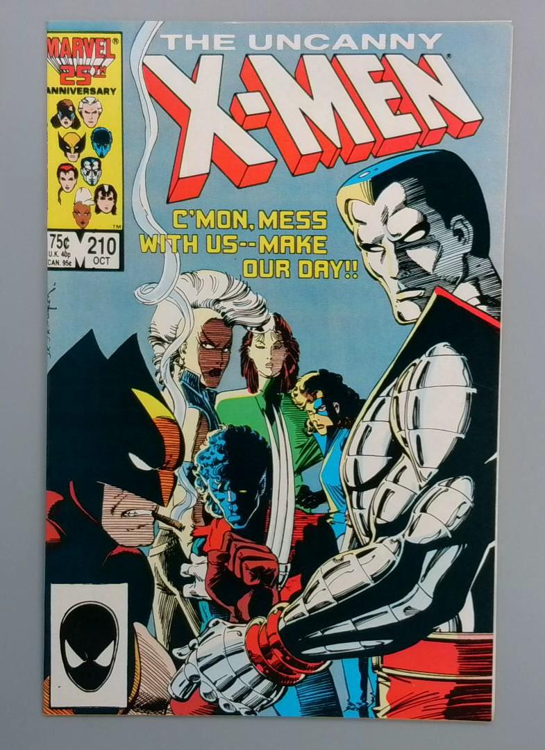 Uncanny X-Men #210, NM Mutant Massacare Marvel Comics, 1986 JR1