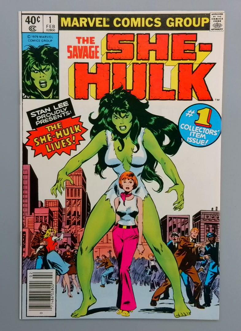 Savage She-Hulk #1, VF/NM 1st She-Hulk Newsstand Marvel Comics, 1980 JR1