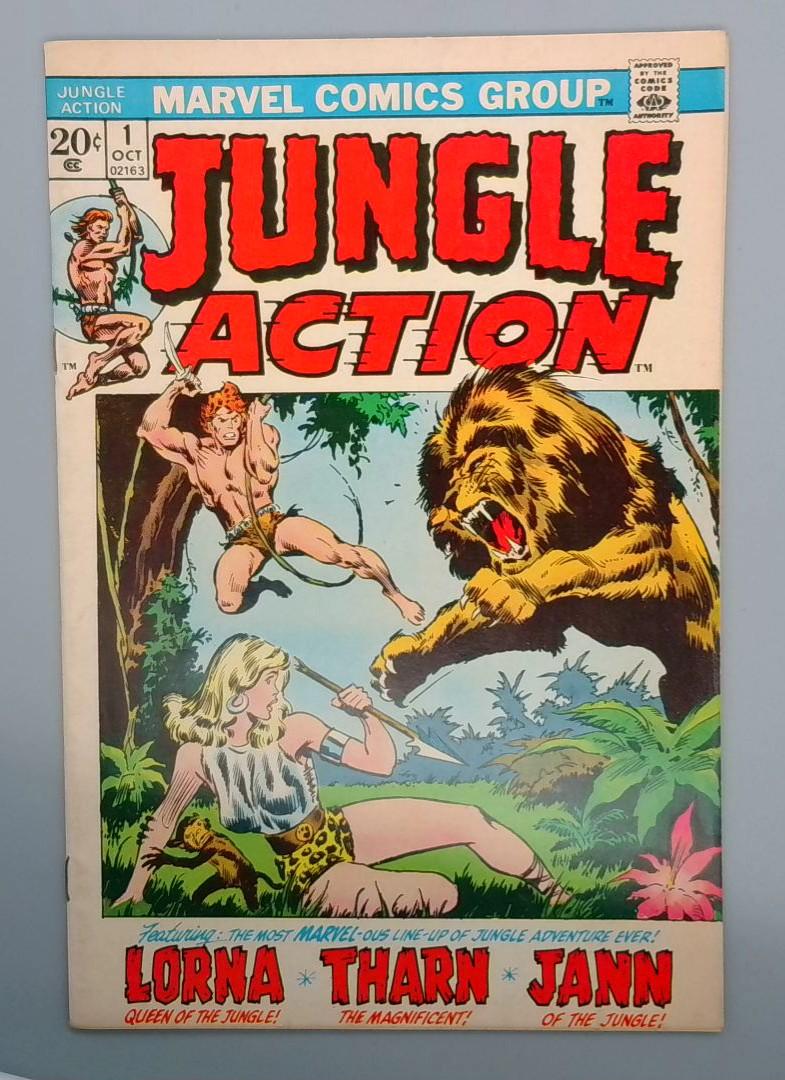 Jungle Action #1, VF- Lorna, Tharn, Jann, Marvel Comics Group, 1972 JR1