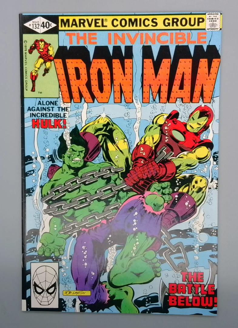 Iron Man #132, VF+ Hulk Marvel Comics, 1979 JR1