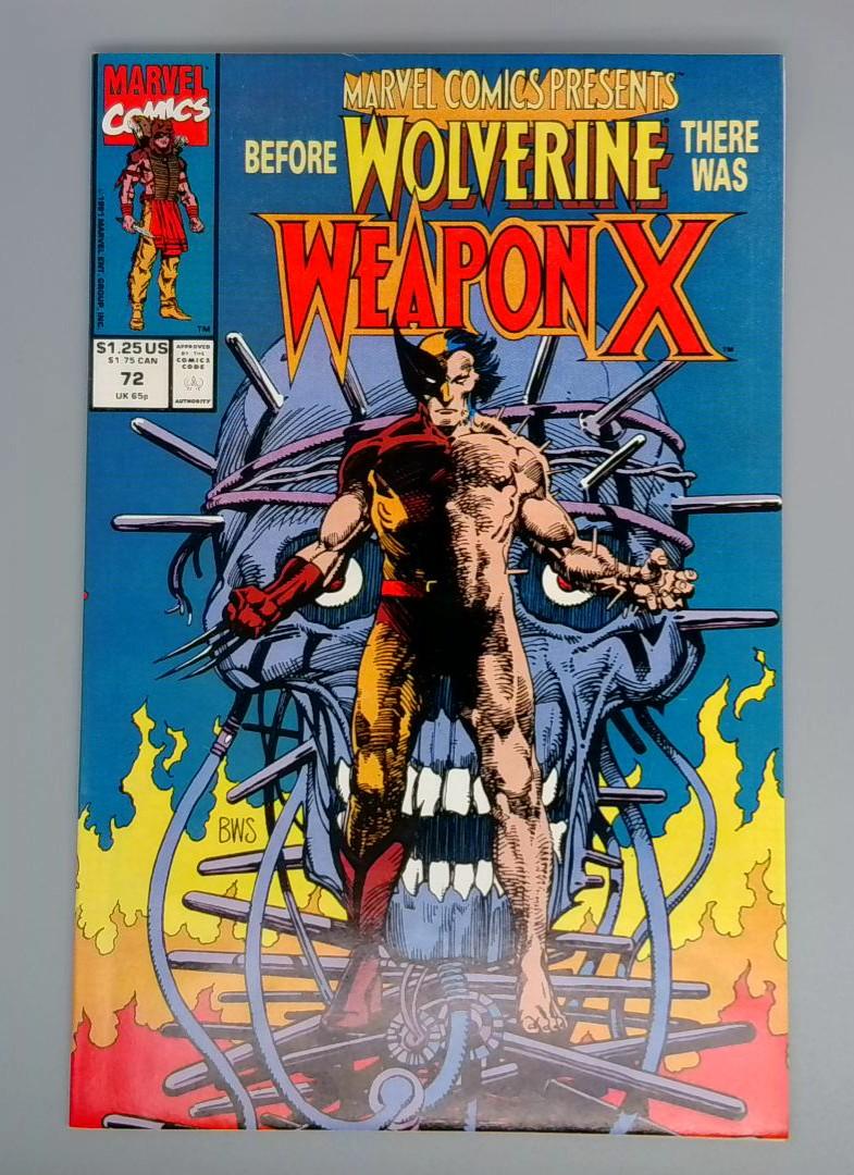 Marvel Comics Presents #72, VF/NM Weapon X Marvel Comics, 1991 JR1