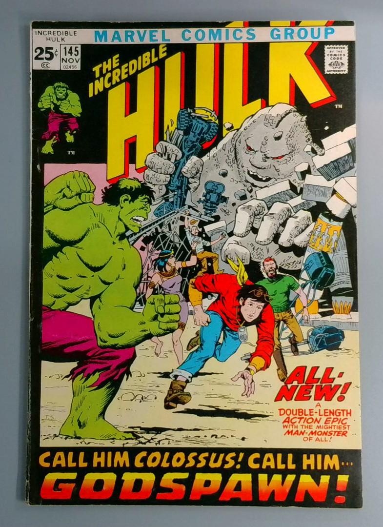 Incredible Hulk #145, FN-, Marvel Comics Group, 1971 JR1