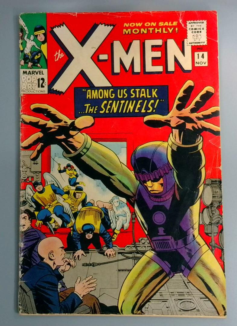 X-Men #14, GD+ 1st Sentinels KEY ISSUE Marvel, 1965 JR1