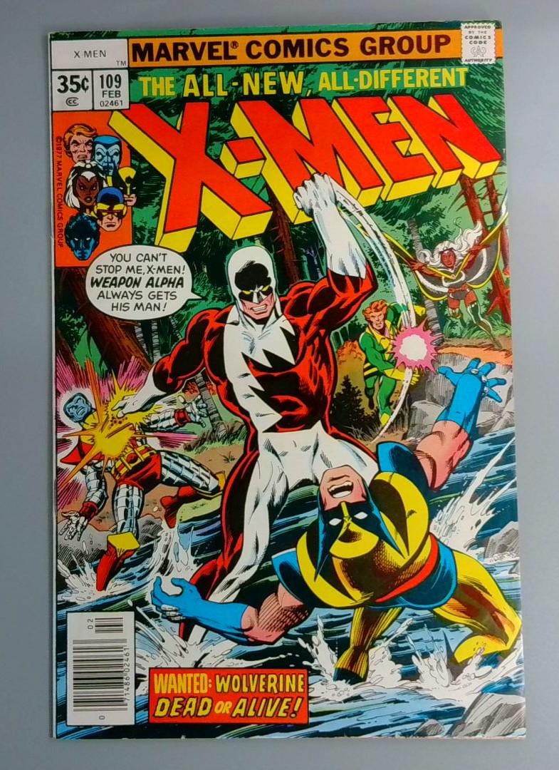 Uncanny X-Men #109, VF 1st Weapon Alpha, Marvel Comics, 1978 JR1