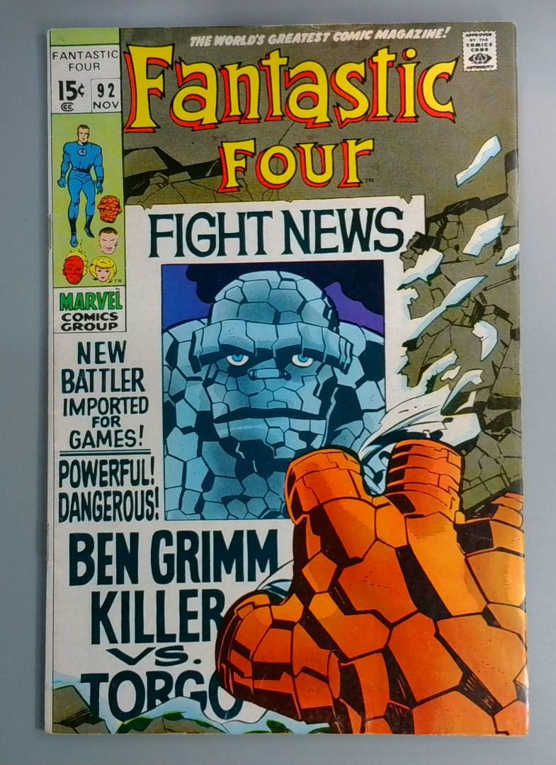 Fantastic Four #92, VF+ Marvel Comics, 1969 JR1