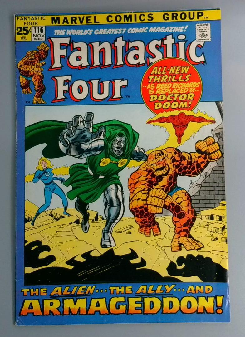 Fantastic Four #116, FN Doctor Doom, Marvel Comics, 1971 JR1