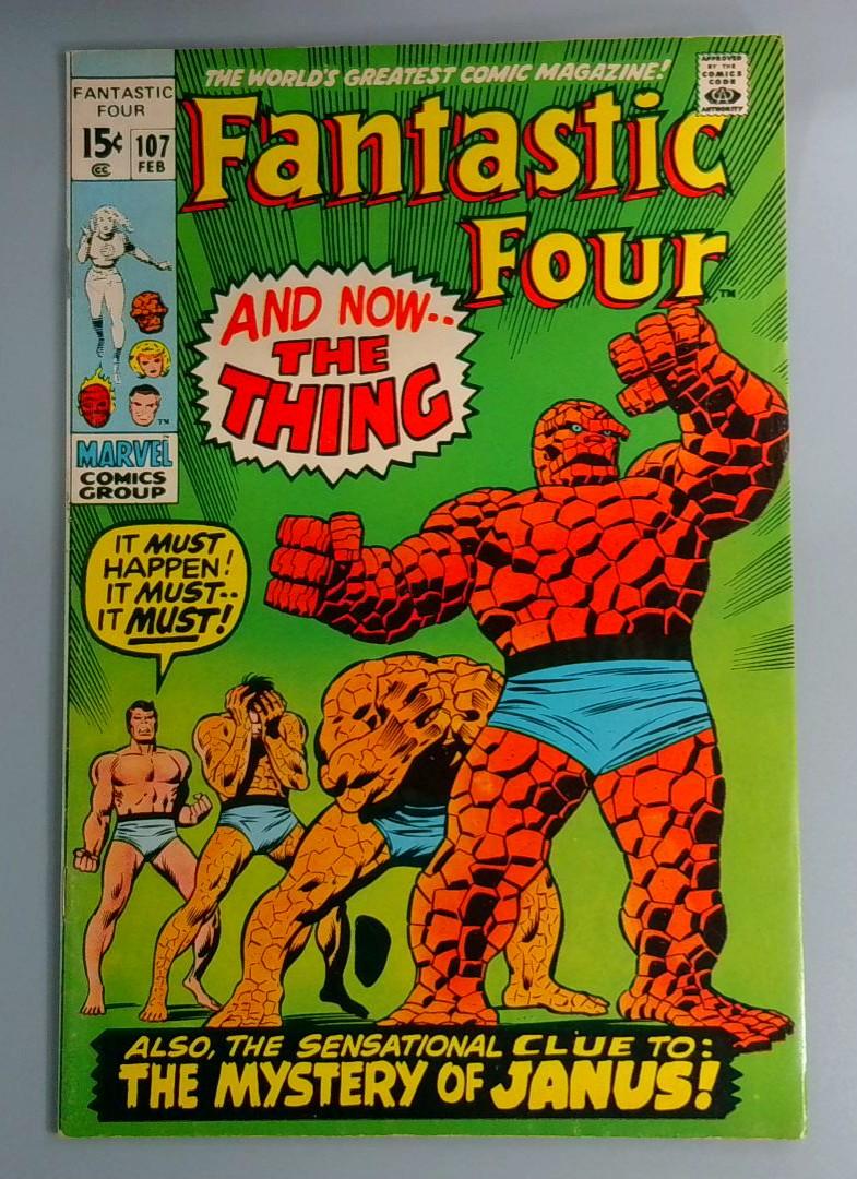 Fantastic Four #107, FN 2nd Annihilus Marvel Comics, Feb 1971 JR1