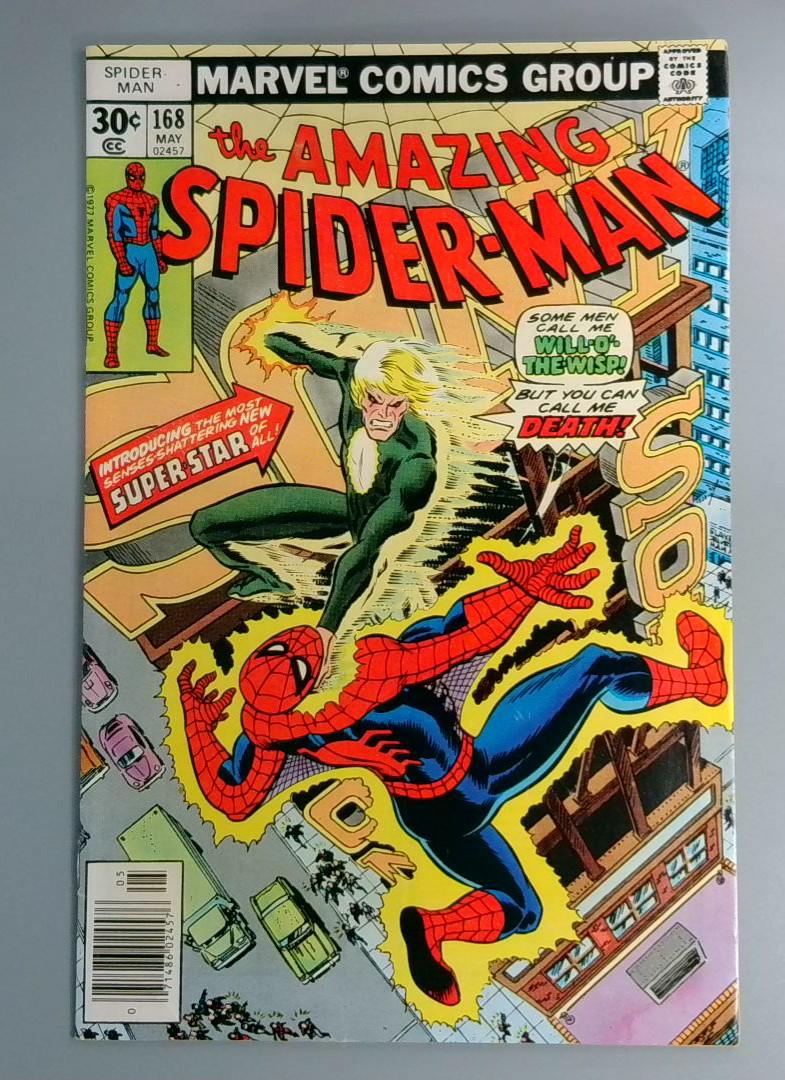 Amazing Spider-Man #168, FN+ Marvel Comics, 1977 JR1