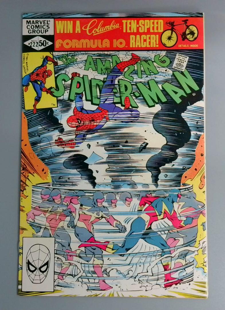 Amazing Spider-Man #222, VF/NM 1st Speed Demon, Marvel Comics, 1981 JR1