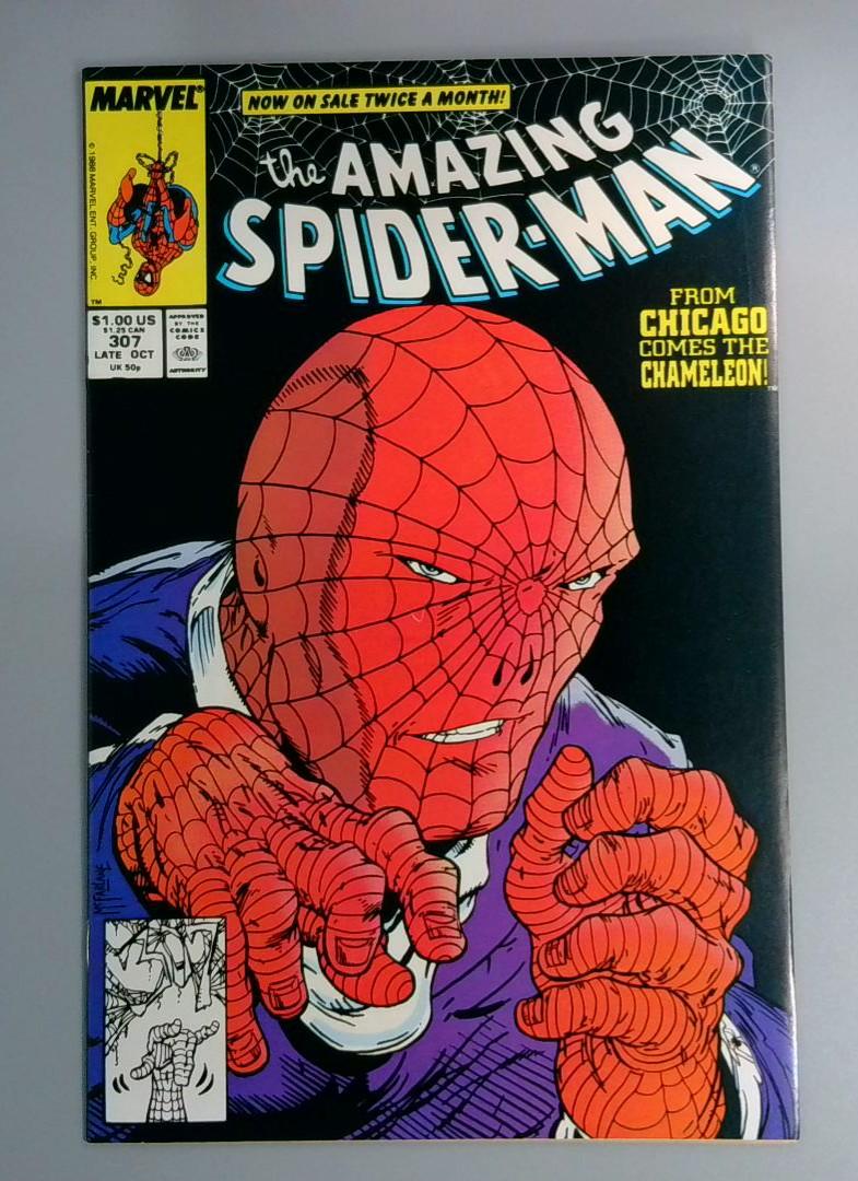 Amazing Spider-Man #307 VF/NM Chameleon!, Marvel Comics, 1988 JR1