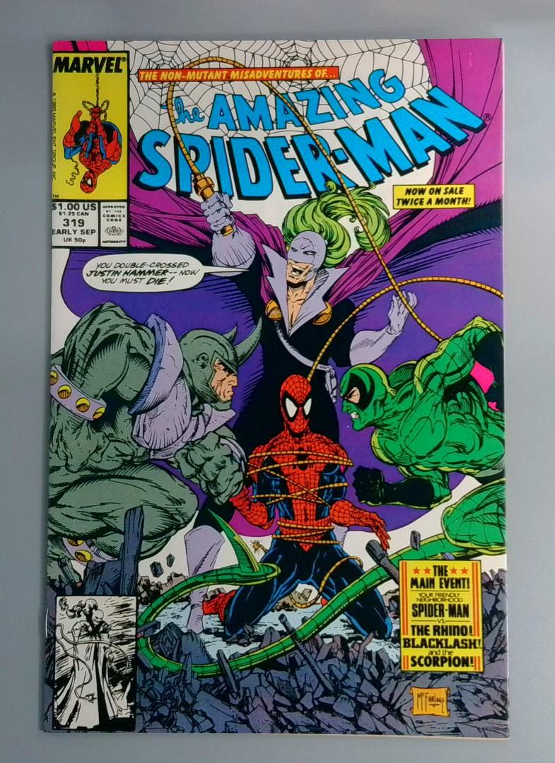 Amazing Spider-Man #319, VF/NM McFarlane, Marvel Comics, 1989 JR1