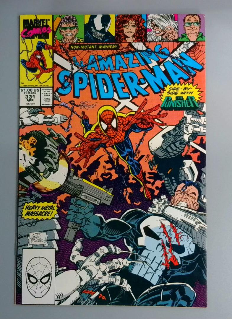 Amazing Spider-Man #331, VF Punisher, Marvel Comics, 1990 JR1