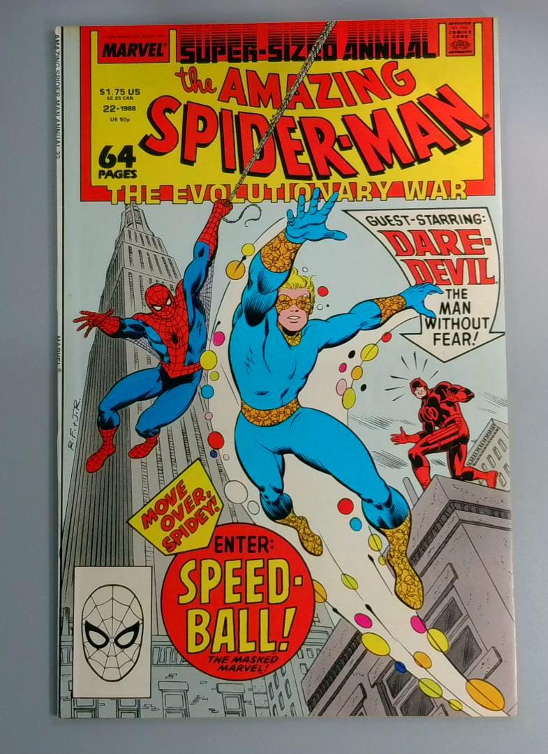 Amazing Spider-Man Annual #22, VF= 1st Speedball, Marvel, 1988 JR1