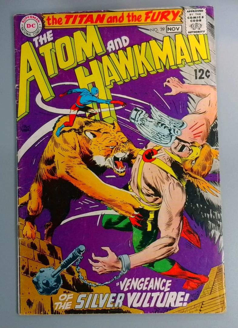 Atom and Hawkman #39,VG DC Comics, Nov 1968 JR1