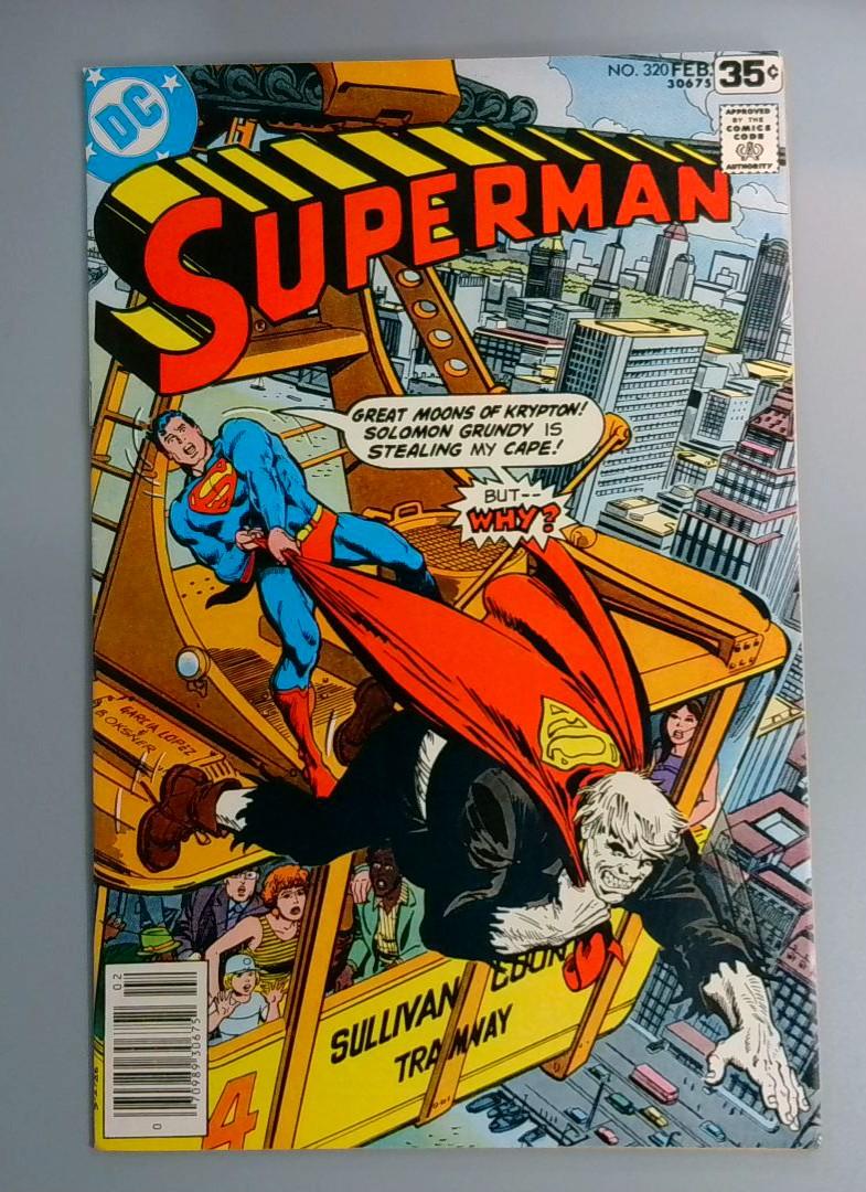 Superman #320, NM Solomon Grundy DC Comics, February 1978 JR1