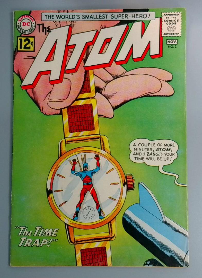 Atom #3, Bottom Staple Detached 1st Chronus, DC Comics, Nov 1962 JR1